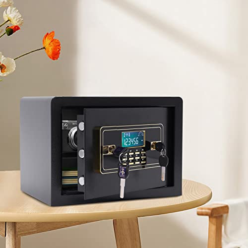 Coffre-fort électrique pour meubles 22 l - Coffre-fort électronique - Coffre-fort mural - Avec écran LCD - Coffre-fort à domicile numérique avec clavier
