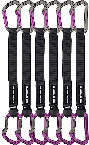 DMM Shadow Quickdraw - Express-Set 25 cm titanium-purple 6er Set