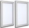 Biggest Aluminium Snap frame Poster Frame Clearence sale In Black and silver Colour (2 x A4 Silver MItred)