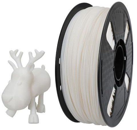 CC3D Flexibles 55D TPE Filament Weiß 1,75 mm 1kg Shore-Härte 95A Ähnliches TPE 3D Drucker Filament FDM 3D Druck Material Farbe Natürliche Farbe Naturweiß