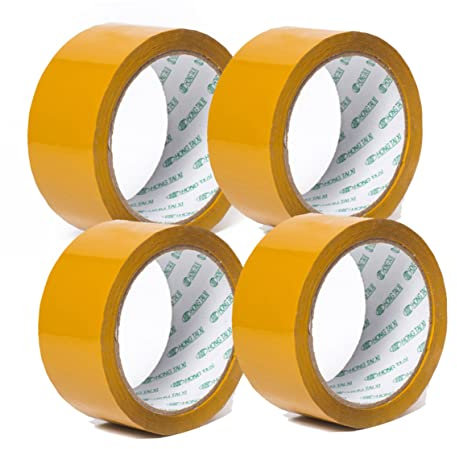 STOBOK 2 Di Nastro Sigillante Nastro Da Imballaggio Nastro Da Imballaggio Nastro Sigillante Beige Multiuso Forte Sicuro Adesivo Per Scatole