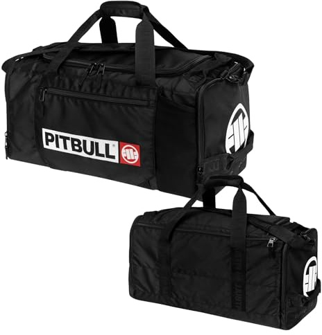 Borsa sportiva per uomo e donna, Pit Bull West Coast, borsa da viaggio Pitbull Fight Hilltop, taglia unica, Nero, Taglia unica