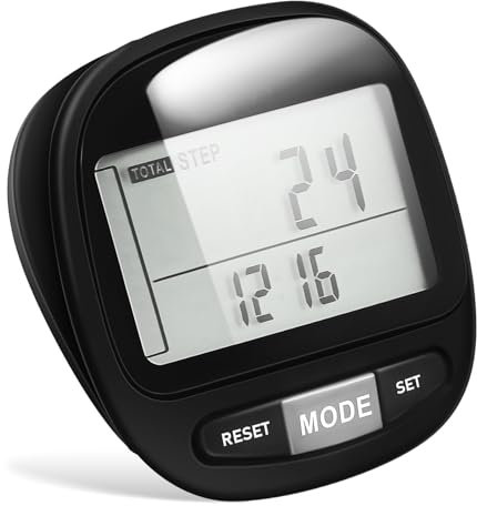 BESPORTBLE Step Counter Pedometer Mit Großem Display Tragbar Clip Design Für Präzise Schrittverfolgung Beim Und Sport Leicht Und Benutzerfreundlich
