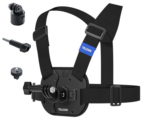 Brustgurthalterung, Action cam brustgurt für GoPro Chest Mount Hero 13, 12,11,10,9,8,7,6,5,4, Hero Session, DJI Osmo Action-Kameras