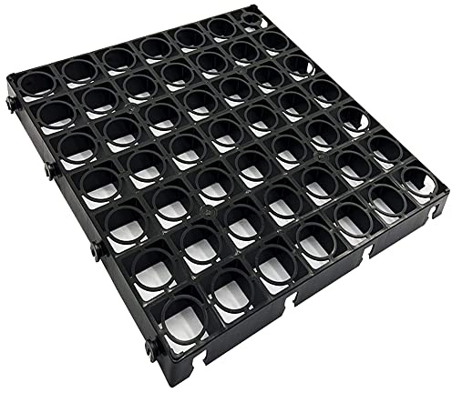 Pack Of 12 Black Plastic Turf Grass Lawn Gravel Protecting Grid Mats