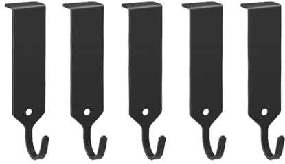 Rekehome 5 Piece Stainless Steel Hanging Hooks Black-Just for Magnetic Knife Holder for Wall