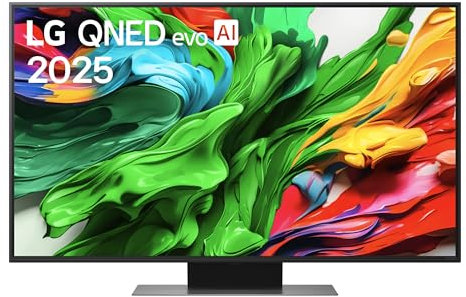 LG QNED evo AI QNED86 50 pollici, Smart TV 4K, Processore α7 Gen8, Dynamic QNED Color, Local Dimming, webOS con AI e telecomando puntatore AI, Gaming con VRR 4K@60Hz, 50QNED86A6C 2025