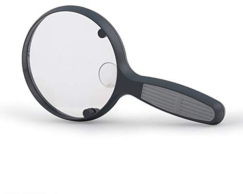 Gli Occhiali ingranditi con Leggero ignidatore Illuminato Portano Leggero 2.5x-5x ingranditore di chiarezza Super Alta esplorazione e Lettura di aiuti per Gli Anziani per Bambini