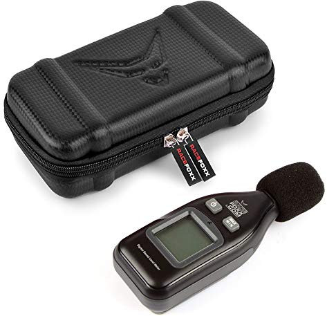 RACEFOXX Digitales dB Messgerät, Lautstärken Messung, Pegel, Schallgerät, Dezibel Messer, Schallpegel, Motorradauspuff, Auspuff, Lautstärke