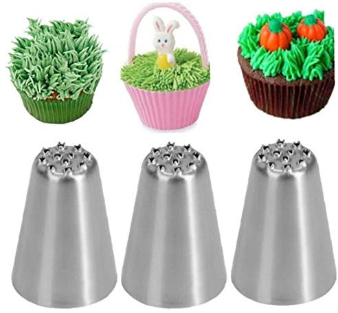 Stainless Steel Grass Icing Piping Nozzles Cupcake Mousse Cake Decorating Tips Tools Kit