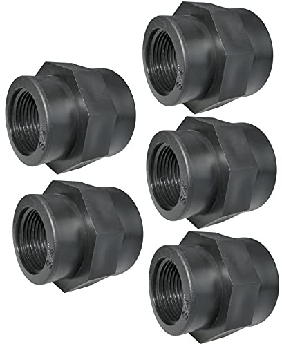AERZETIX - Set di 5 Riduzioni/Raccordi Femmina/Femmina per Avvitare - Filettatura 1''x3/4'' - Nipplo Ridotto Filetto Interno - PN 10 Bar - in Plastica - C52013