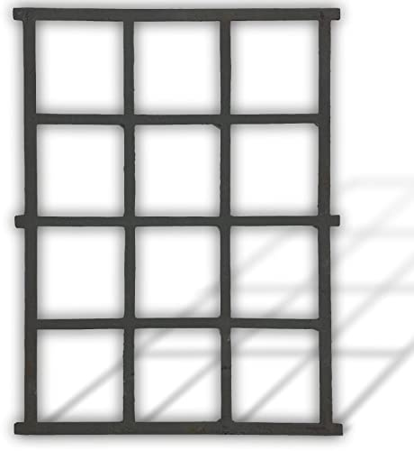 aubaho Fenster Grau Stallfenster Eisenfenster Scheunenfenster Eisen Antik-Stil 95cm