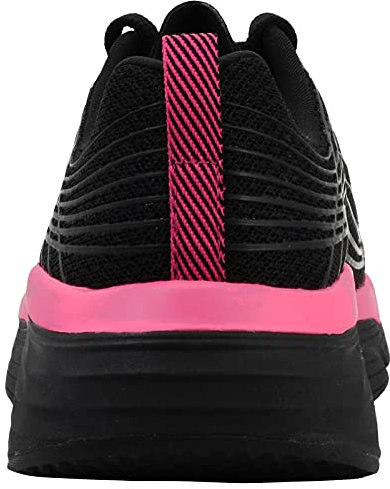 Skechers Max Cushioning Elite Scarpe da donna, nero/rosa acceso., 9 Wide