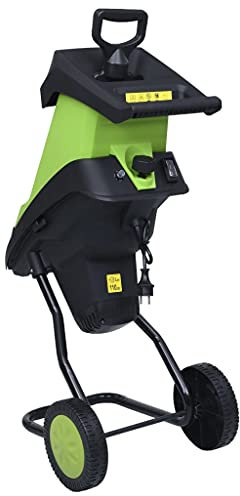 vidaXL Elektrischer Gartenhäcksler mit 2 Ersatzklingen 2400 W