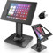 AboveTEK Anti-Theft iPad Kiosk Stand – POS Security Stand & Locking Tablet Stand – Heavy Duty Base, 360° Swivel, 75° Tilt Bracket – Retail Business for Specified iPad Models (Black)
