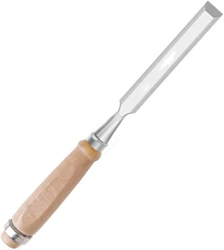 Samnuerly Juego de Herramientas de Cuchillo de Talla Profesional, cincel de Madera para Mango de Madera de Primera Calidad con Piedras de afilar de gubia de cincel de 16mm