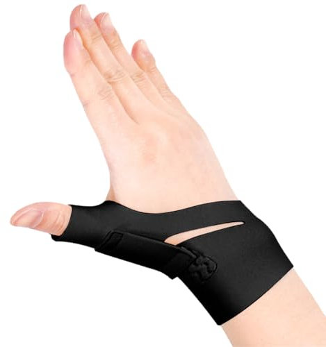 Biluer Daumenbandage, 1PCS Daumenbandage Rechts Daumenorthese Daumensattelgelenk Starre Bandage bei Arthrose Sehnenentzündung Verletzungen und Brüchen(M,Fits Wrist 16.5-20cm