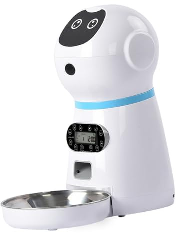 1set Timed Cat Feeder Automatic Pet Food Dispenser with Digital Timer for Cats Dogs Pets Usb Powered Flexible Design for Smooth Grain Dispensing for Home Use