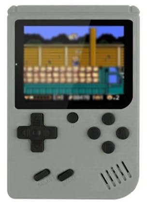 Mini console de jeux vidéo portable rétro avec 500 jeux 8 bits écran LCD couleur de 3,0 pouces - Gris -