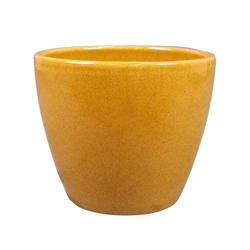 Indoor-Helden Blumentopf 16 cm Sven | Handgefertigter Übertopf aus glasiertem Keramik | Blumenübertopf für Zimmerpflanzen