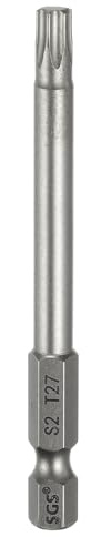 QUARKZMAN T27 Punte Cacciaviti Torx 3 (75mm) L Set Precisione