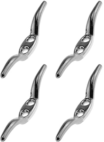 RLMVGBX 4 Pack Metal Blind Cord Cleats, Silver Cord Hooks for Vertical Roller Blinds Window Shades, Durable Cord Management Holders for Home Office