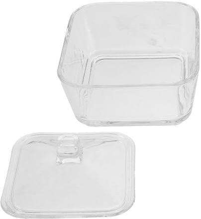 Cabilock Sucrier pour Sucre en Morceaux en Verre avec Couvercle Hermétique, Récipient à Café Élégant de 300ml, Facile à Remplir Cuisine et Bureau