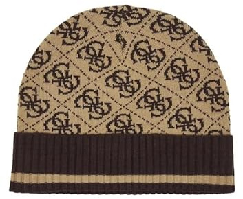 GUESS Vezzola Knit Beanie M Beige/Brown