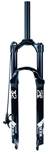 ZXGSXIOU Fourche VTT 26 27,5 29 Pouces, Tube Droit 1-1/8, Suspension pneumatique, Blocage Manuel/à Distance, débattement de 140 mm, Amortisseur en Alliage de magnésium (à Distance, 29 Pouces)