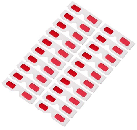 Hemobllo 50 Stück 3D papierbrillen für Rote und Blaue 3D kinobrillen mit Licht Leichte Partybrillen für Valentinstag und Besondere Anlässe