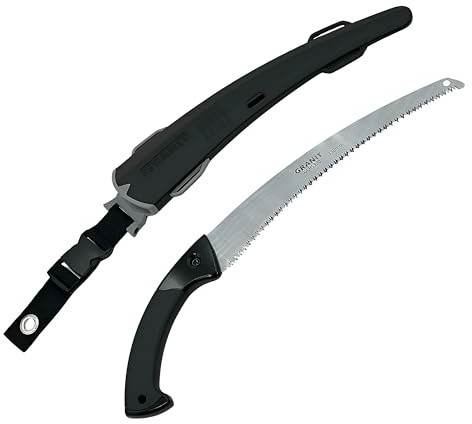 GRANIT Grensåg med svärdväska av härdat stål för trädgård och fruktodling av skog stål sågblad 240–330 mm handsåg (330 böjd)