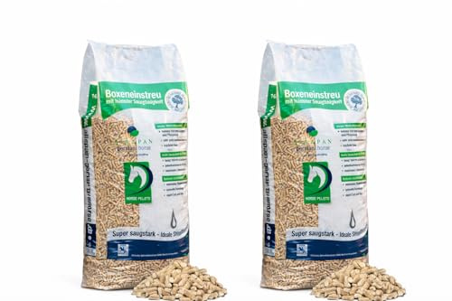 Allspan German Horse Pellets Pferdeeinstreu Holzpellets 2 x 28 kg (56 kg)