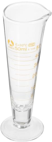 GATHINESS Vaso Medidor de 50 Ml Base Redonda, Líneas de Graduación Moldeadas y Material Sintético para Mediciones Precisas de Líquidos en Laboratorio