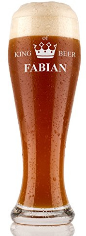 polar-effekt Weizenglas mit Gravur - Geschenk für Männer ideal als Vatertagsgeschenk 0,5l - Geschenkidee Bierglas mit Gravur - Weizenbierglas als Geburtstagsgeschenk für Männer