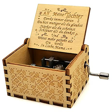 Micteney Mutter zu Tochter spieluhr in deutsch, You Are My Sunshine spieluhr Tochter, Mutter zu Tochter musikbox, spieluhr Holz Tochter deutsch, Mutter zu Tochter Geschenk (Mutter zu Tochter)