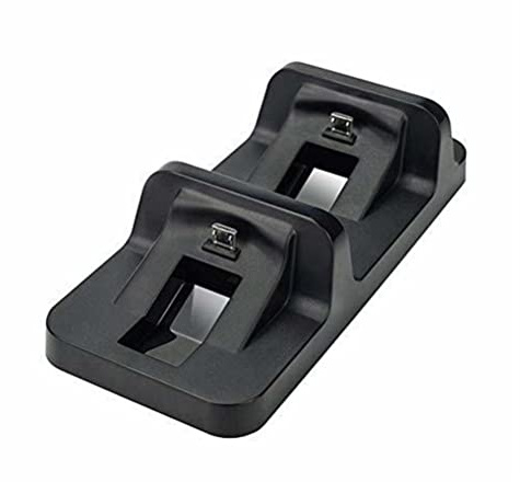 INF Doppia stazione di ricarica compatibile con controller PS4 / PS4 Slim / PS4 Pro, Dock di ricarica per 2 controller, Caricatore per controller per videogiochi