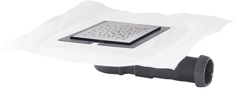 Wirquin 30723968 Bonde de douche à l'italienne Express'eau mini extra-plate avec grille Soda en inox, chromé