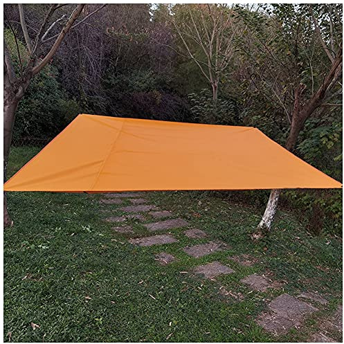 Tenda a Vela Ombreggiante Quadrato Telo Parasole Tenda da Sole Esterno in Oxford Anti-UV E Antipioggia Tendalino per Giardino Barca Balcone Terrazza Campeggio,Arancia,300 * 300cm