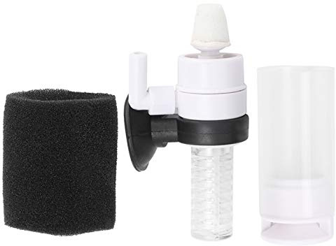 3 in 1 Aquariumfilter, Multifunktions-Filter mit kompaktem Bio-Schwamm und Luftpumpe für Mini-Aquarien