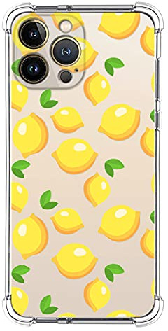 Tumundosmartphone Coque Silicone Anti-Chocs Compatible avec IPHONE 13 Pro Max (6.7) Design Dessins - Citrons