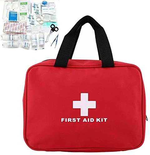 Walgreen Xample - Kit di pronto soccorso da 106 pezzi, kit di emergenza medica per viaggi, sport, salvataggio, casa, auto, texi, trattamento medico, caccia, campeggio, kit di pronto soccorso caldo
