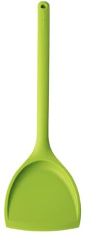 MASTRAD - F10918 - Spatule wok - Unibloc Tout en Silicone - Résistante à la Chaleur - Antiadhésive - 10 x 32 x 2 cm - Verte