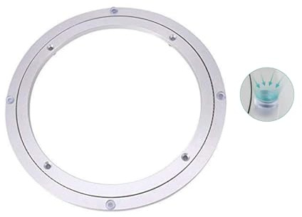 Plataforma Giratoria Grande de 80cm - Plato Giratorio de Mesa Con Rodamiento - Base de Aluminio para Restaurante, TV, Tartas, Fotografía y Monitor