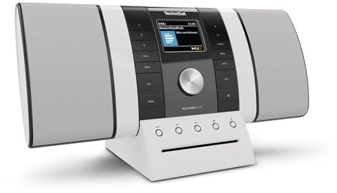TechniSat MULTYRADIO 4.0 SE - Internetradio (WLAN Radio, DAB+, UKW, Spotify, Bluetooth, CD-Player, USB, Farbdisplay, 2 x 10 Watt Stereo Lautsprecher) Schwarz/Weiß