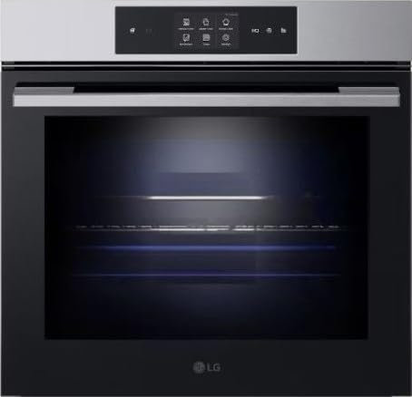 Lg WSED7664S Forno a vapore InstaView 76L Display 4,3, Air Fry, Air Sous Vide, Pizza, Easy Clean, Pulizia Facile e Veloce con Pirolisi, Wi-Fi Nero Classe A++