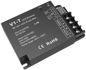 DC12-24V 0-10V V1-T controller LED monocolore dimmerabile tipo push dimmerabile 20A dimmer emissione/sincronizzazione automatica 240W / 480W