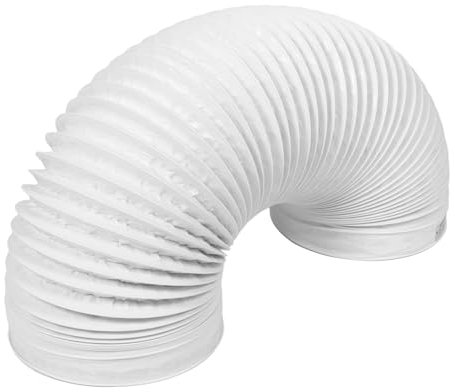 DECOMELODY Pvc Ventilation Pipe Air Vent Extender Portable Air Conditioner Hose Flexible Exhaust Hose