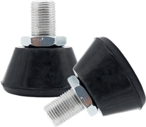 ERINGOGO Adjustable Rubber Roller Skate Toe Stops 5/8 Inch Bolts – Replacement Brake Blocks for Inline Skates Portable Stoppers for Ages for Leisure Activities