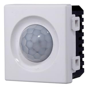 Elektronova Sensore di movimento infrarossi PIR 2P compatibile Bticino Matix colore bianco 2 moduli - Confezione 1 pezzo