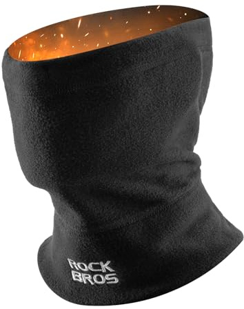 ROCKBROS Schlauchschal Winter, Fleece-Multifunktionstuch für Herren & Damen | Beidseitiges Fleece für Wärme, als Skimaske, Sturmhaube oder Mütze für Ski, Motorrad & Radfahren